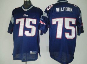 Jerseys Factory Cheap Patriots #75 Vince Wilfork Dark blue Stitc
