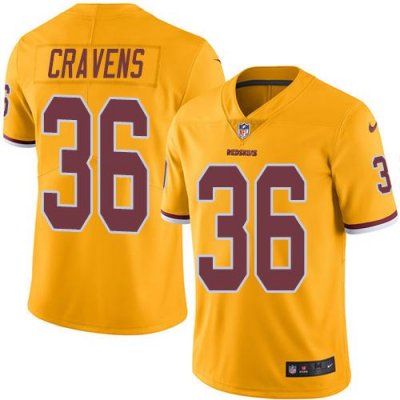 Jerseys Factory Cheap Nike Redskins #36 Su'a Cravens Gold Men's