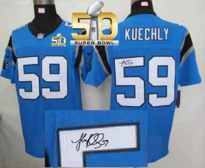 Jerseys Factory Cheap Nike Panthers #59 Luke Kuechly Blue Altern