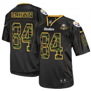 Jerseys Factory Cheap Nike Steelers #84 Antonio Brown Black With