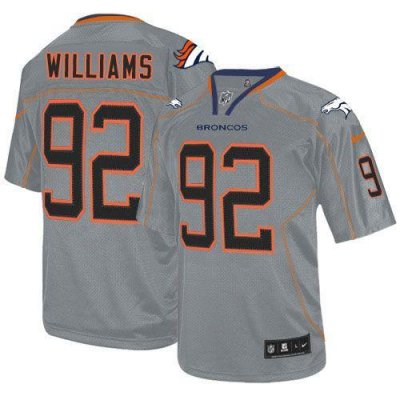Jerseys Factory Cheap Nike Broncos #92 Sylvester Williams Lights