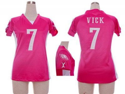 Jerseys Factory Cheap Nike Eagles #7 Michael Vick Pink Draft Him