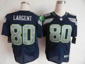 Jerseys Factory Cheap Nike Seahawks #80 Steve Largent Steel Blue