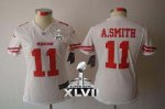 Jerseys Factory Cheap Nike 49ers #11 Alex Smith White Super Bowl
