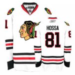 Jerseys Factory Cheap Blackhawks #81 Marian Hossa Embroidered Wh