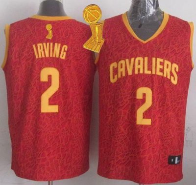 Jerseys Factory Cheap Cavaliers #2 Kyrie Irving Red Crazy Light