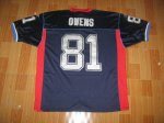 Jerseys Factory Cheap Bills #81 Terrell Owens Navy Blue Embroide