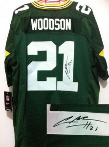 Jerseys Factory Cheap Nike Packers #21 Charles Woodson Green Tea