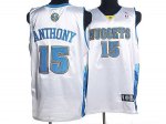 Jerseys Factory Cheap Nuggets #15 Carmelo Anthony Stitched White