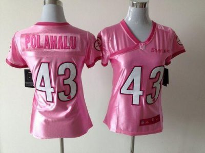 Jerseys Factory Cheap Nike Steelers #43 Troy Polamalu New Pink W