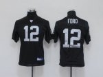 Jerseys Factory Cheap Raiders #12 Jacoby Ford Black Embroidered