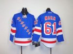 Jerseys Factory Cheap Rangers #61 Rick Nash Blue Home Youth Embr