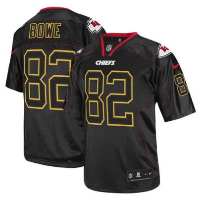 Jerseys Factory Cheap Nike Chiefs #82 Dwayne Bowe Lights Out Bla