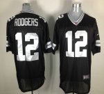Jerseys Factory Cheap Nike Packers #12 Aaron Rodgers Black Shado