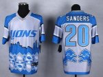 Jerseys Factory Cheap Nike Lions #20 Barry Sanders Blue Men's St