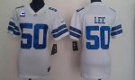 Jerseys Factory Cheap Nike Cowboys #50 Sean Lee White With C Pat