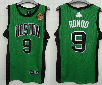 Jerseys Factory Cheap Celtics #9 Rajon Rondo Stitched Green Blac