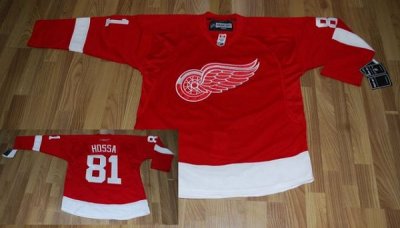 Jerseys Factory Cheap Red Wings #81 Marian Hossa Embroidered Red