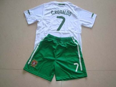Jerseys Factory Cheap Portugal #7 C.ronaldo White Away Kid Socce