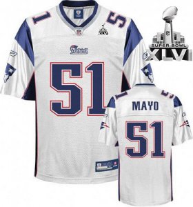 Jerseys Factory Cheap Patriots #51 Jerod Mayo White Super Bowl X