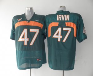 Jerseys Factory Cheap Hurricanes #47 Michael Irvin Green Embroid