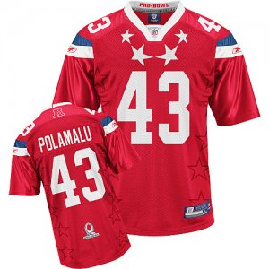 Jerseys Factory Cheap Steelers #43 Troy Polamalu 2011 Red Pro Bo