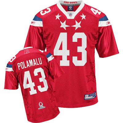 Jerseys Factory Cheap Steelers #43 Troy Polamalu 2011 Red Pro Bo