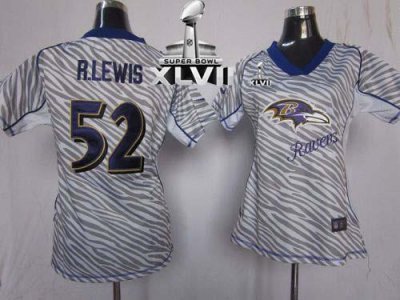 Jerseys Factory Cheap Nike Ravens #52 Ray Lewis Zebra Super Bowl