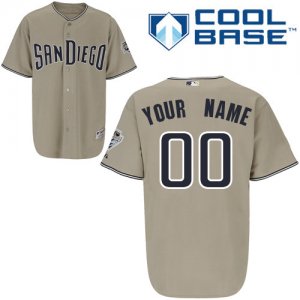 Jerseys Factory Cheap Padres Customized Authentic Grey Cool Base