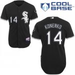 Jerseys Factory Cheap White Sox #14 Paul Konerko Black Cool Base
