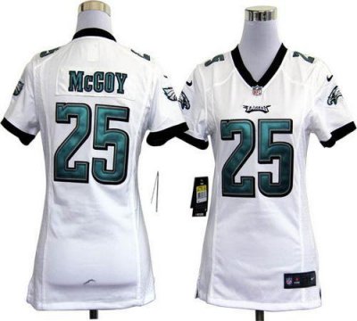 Jerseys Factory Cheap Nike Eagles #25 LeSean McCoy White Women's