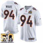 Jerseys Factory Cheap Nike Broncos #94 DeMarcus Ware White Super