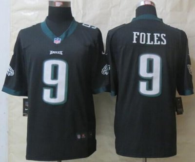Jerseys Factory Cheap Nike Eagles #9 Nick Foles Black Alternate