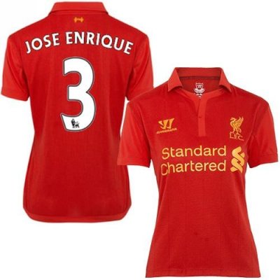 Jerseys Factory Cheap Women's Liverpool #3 Jose Enrique Home Soc