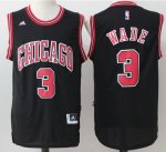 Jerseys Factory Cheap Bulls #3 Dwyane Wade Black Stitched NBA Je