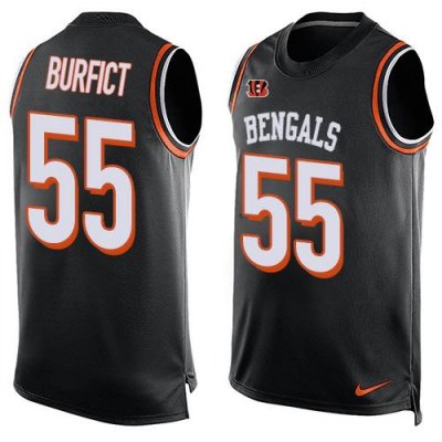 Jerseys Factory Cheap Nike Bengals #55 Vontaze Burfict Black Tea