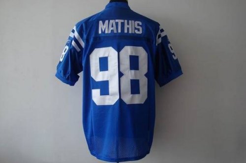 Jerseys Factory Cheap Colts #98 Robert Mathis Blue Stitched NFL