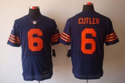 Jerseys Factory Cheap Nike Bears #6 Jay Cutler Navy Blue 1940s T