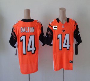 Jerseys Factory Cheap Nike Bengals #14 Andy Dalton Orange Altern