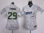 Jerseys Factory Cheap Nike Seahawks #29 Earl Thomas Zebra Women'