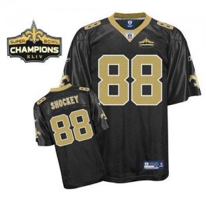 Jerseys Factory Cheap Saints #88 Jeremy Shockey Black Super Bowl