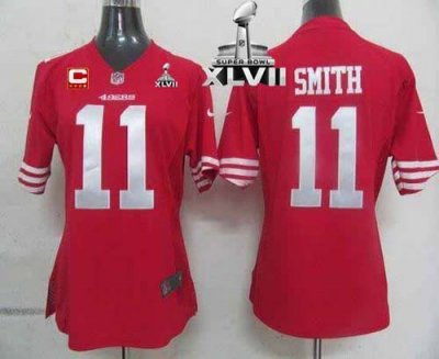 Jerseys Factory Cheap Nike 49ers #11 Alex Smith Red Team Color W