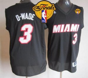 Jerseys Factory Cheap Heat #3 Dwyane Wade Black D-WADE Fashion F