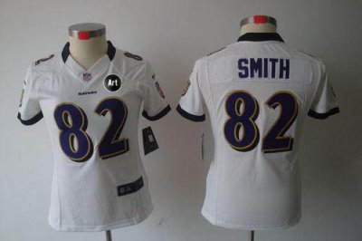 Jerseys Factory Cheap Nike Ravens #82 Torrey Smith White With Ar