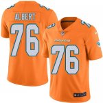 Jerseys Factory Cheap Nike Dolphins #76 Branden Albert Orange Me