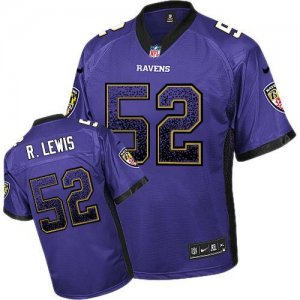 Jerseys Factory Cheap Nike Ravens #52 Ray Lewis Purple Team Colo