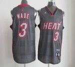 Jerseys Factory Cheap Heat #3 Dwyane Wade Black Rhythm Fashion S