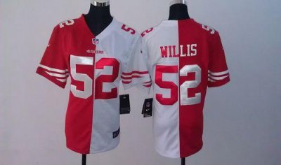 Jerseys Factory Cheap Nike 49ers #52 Patrick Willis Red/White Wo