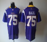 Jerseys Factory Cheap Nike Vikings #75 Matt Kalil Purple Team Co