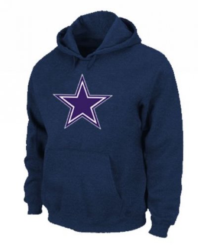 Jerseys Factory Cheap Dallas Cowboys Logo Pullover Hoodie Dark B